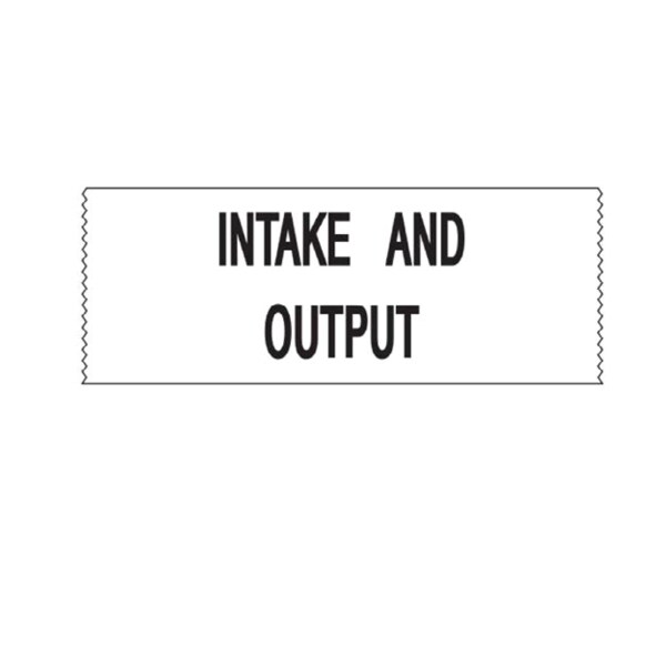 Printed Chart Tape - Intake And Output